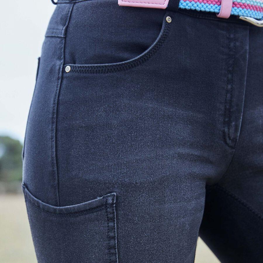Jeans da equitazione da donna in pelle scamosciata Dublin Shona 3/4