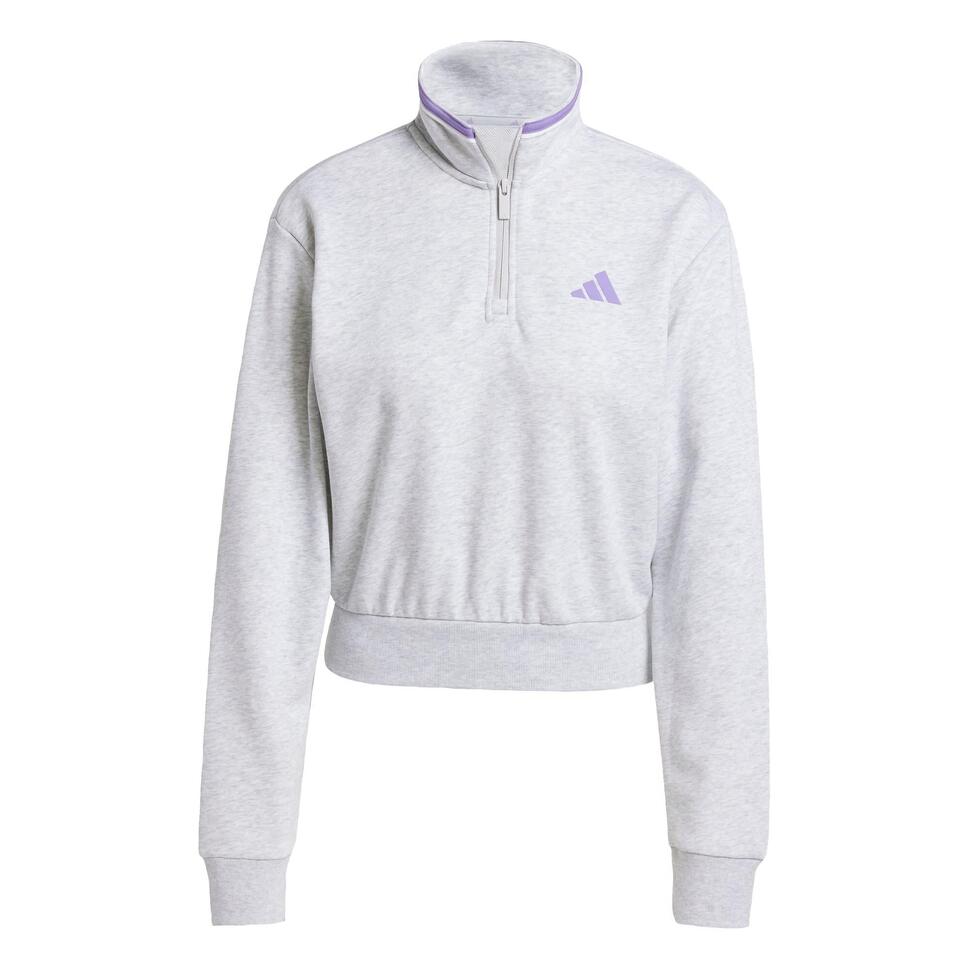 Bluza dresowa Essentials Color Pop French Terry Crop Quarter-Zip