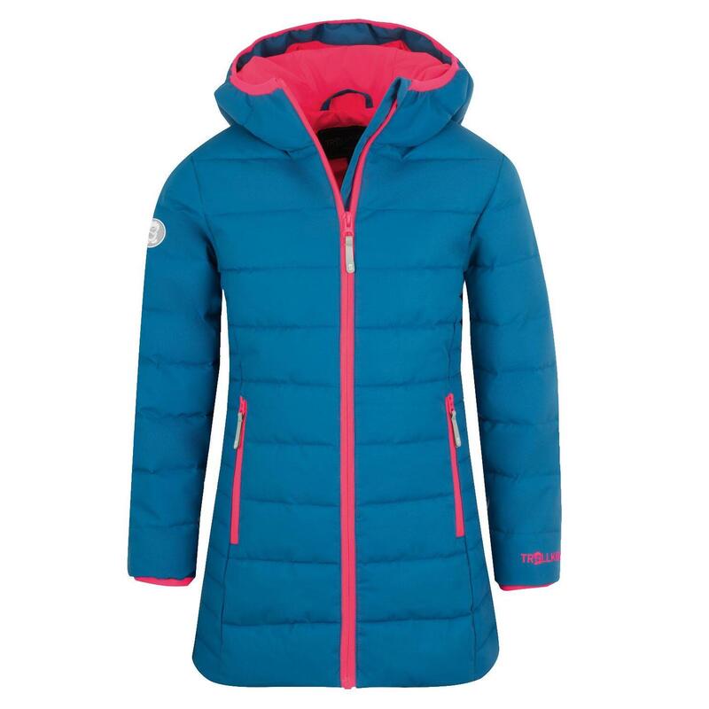 Manteau enfant Stavanger bleu minuit / corail