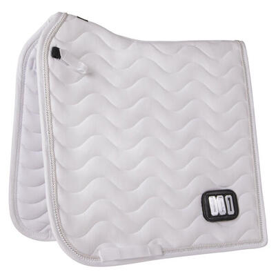 Qhp zadeldek nummer - wit (dressuur full)