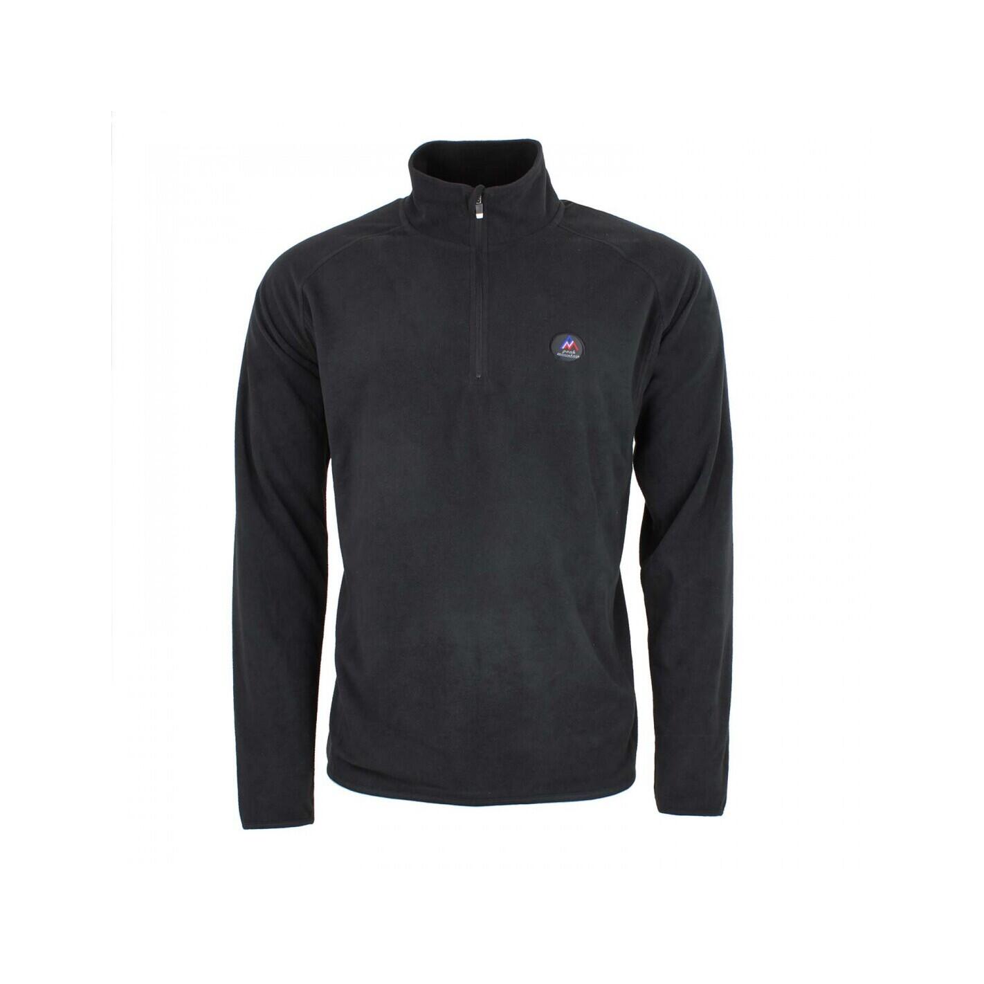 PEAK MOUNTAIN Pile con cappuccio con 1/2 zip Peak Mountain