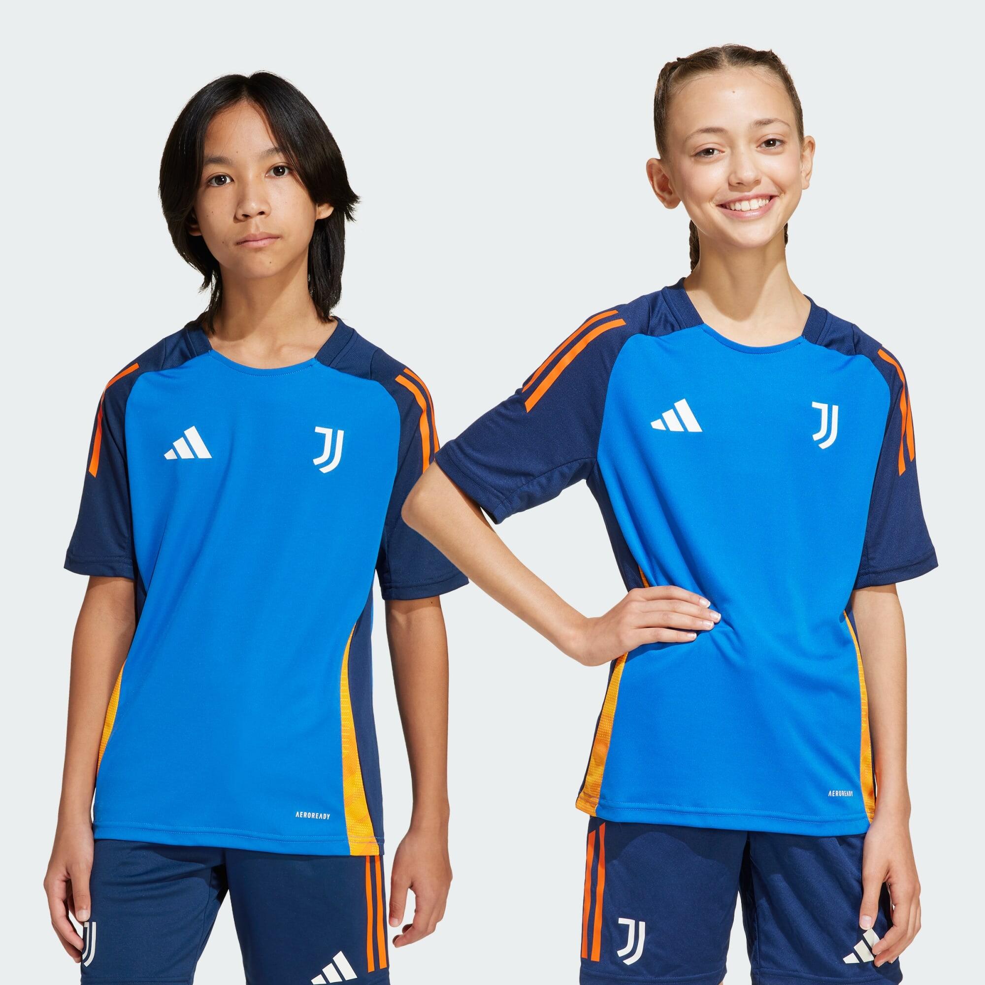 Adidas - Maillot D'Entraînement Juventus Tiro 24 Competition Enfants - Maillot Manches Courtes - Bleu - 15-16 Ans - Decathlon