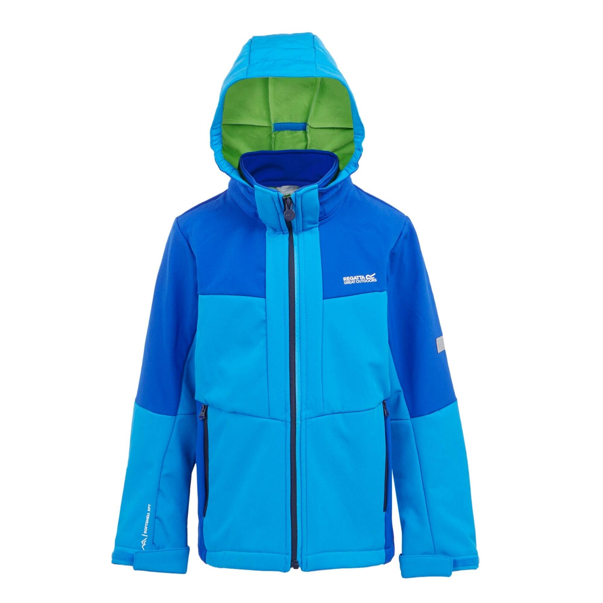 Casaco soft shell haydenbury ii criança azul aquático / azul olímpico