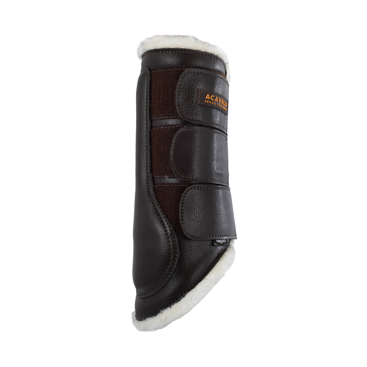 Synthetische lammfell hintere gaiter mit dreifachem klettverschluss 2/7