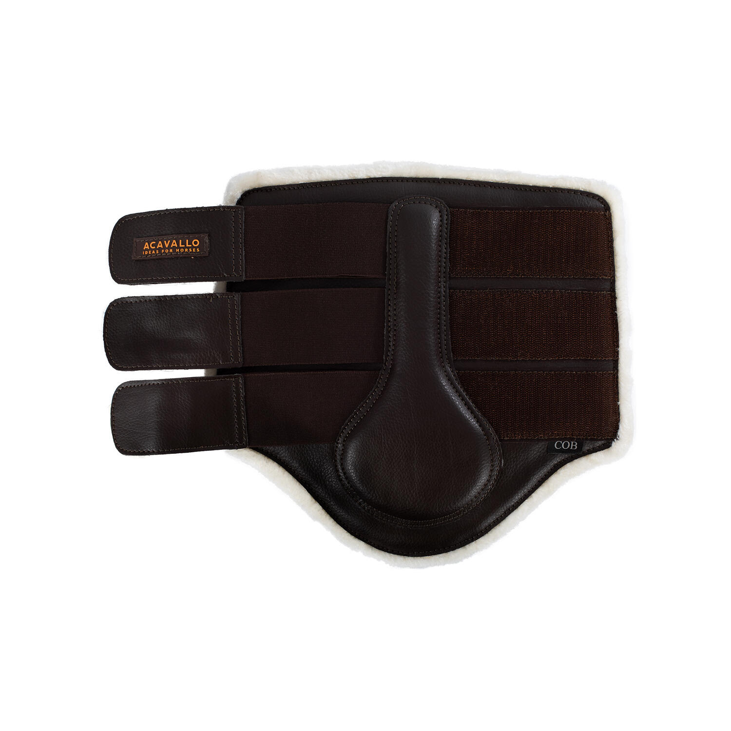 Synthetische lammfell hintere gaiter mit dreifachem klettverschluss 6/7
