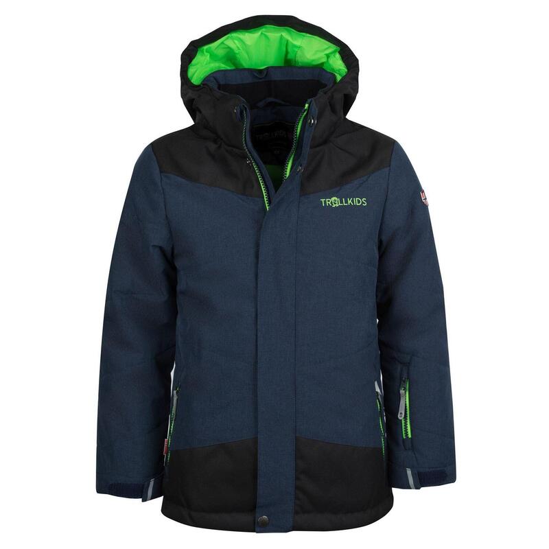 Veste d'hiver pour enfants Norefjell Imperméable Bleu marine / Vert clair