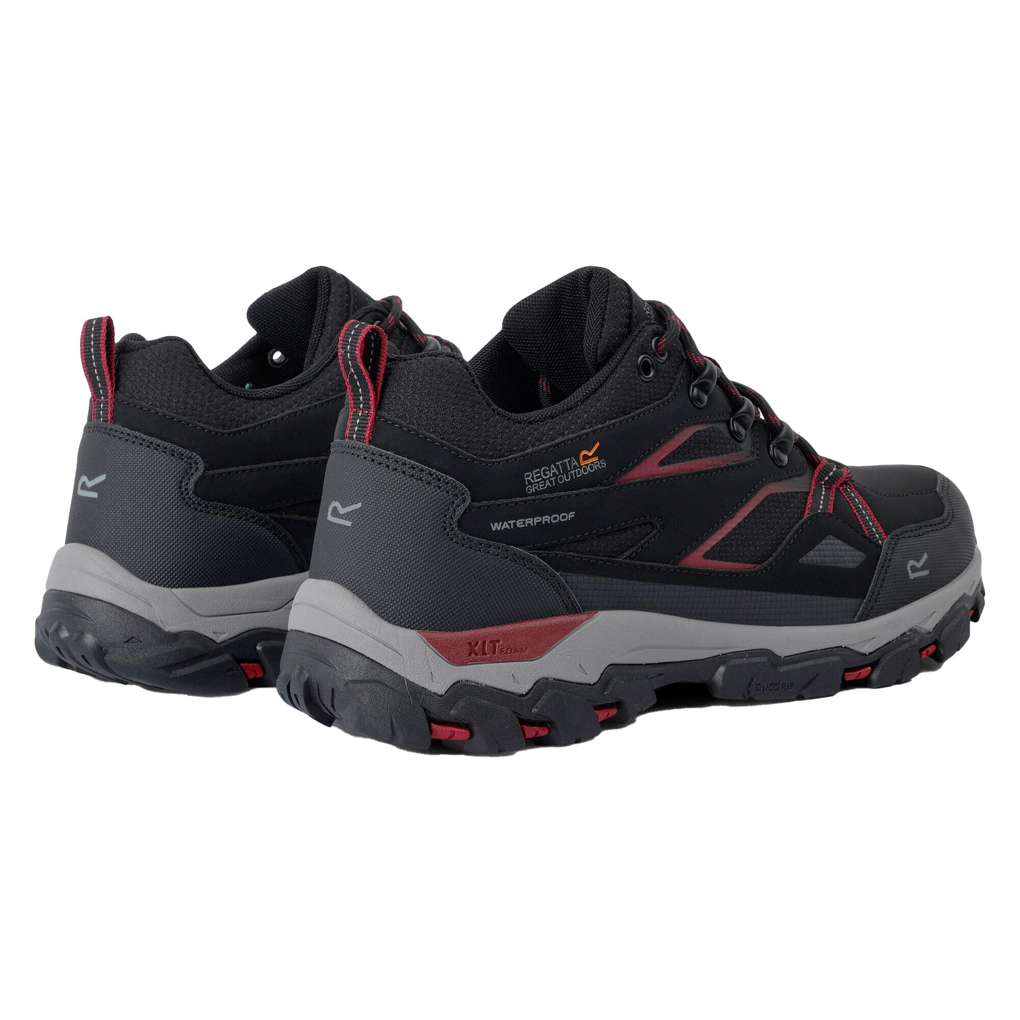 Wanderschuhe "Holcombe III" Damen Schwarz/Beaujolais-Rot 2/5