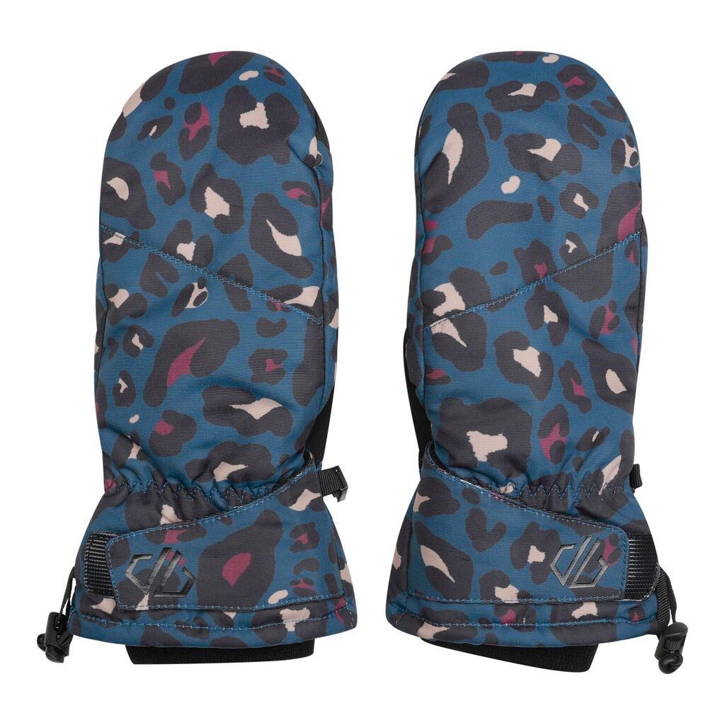 Womens/Ladies Dignity II Waterproof Animal Print Ski Gloves (Moonlight Denim)