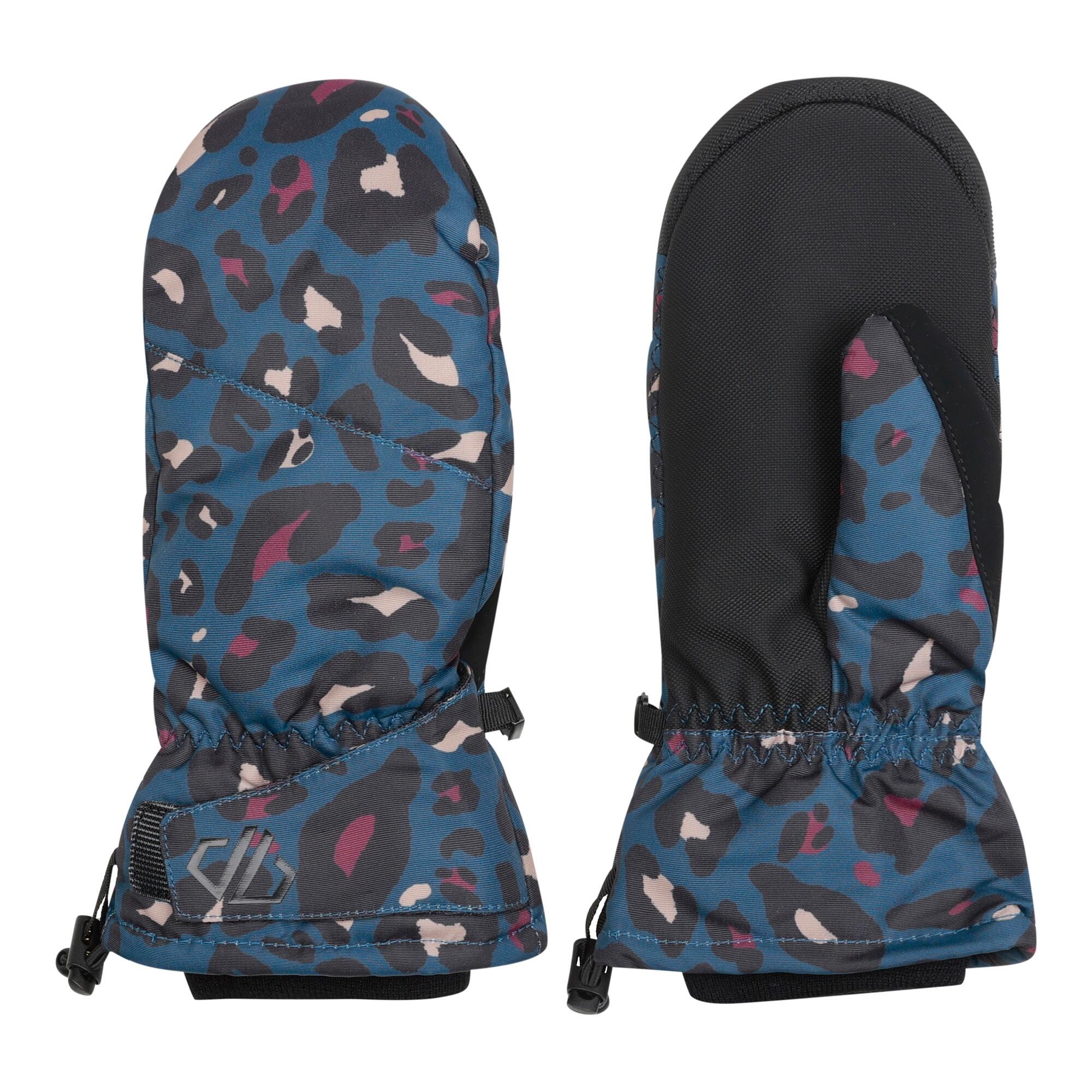 Dames Dignity II Waterdichte Skihandschoenen met dierenprint (Maanlicht Denim) 4/5