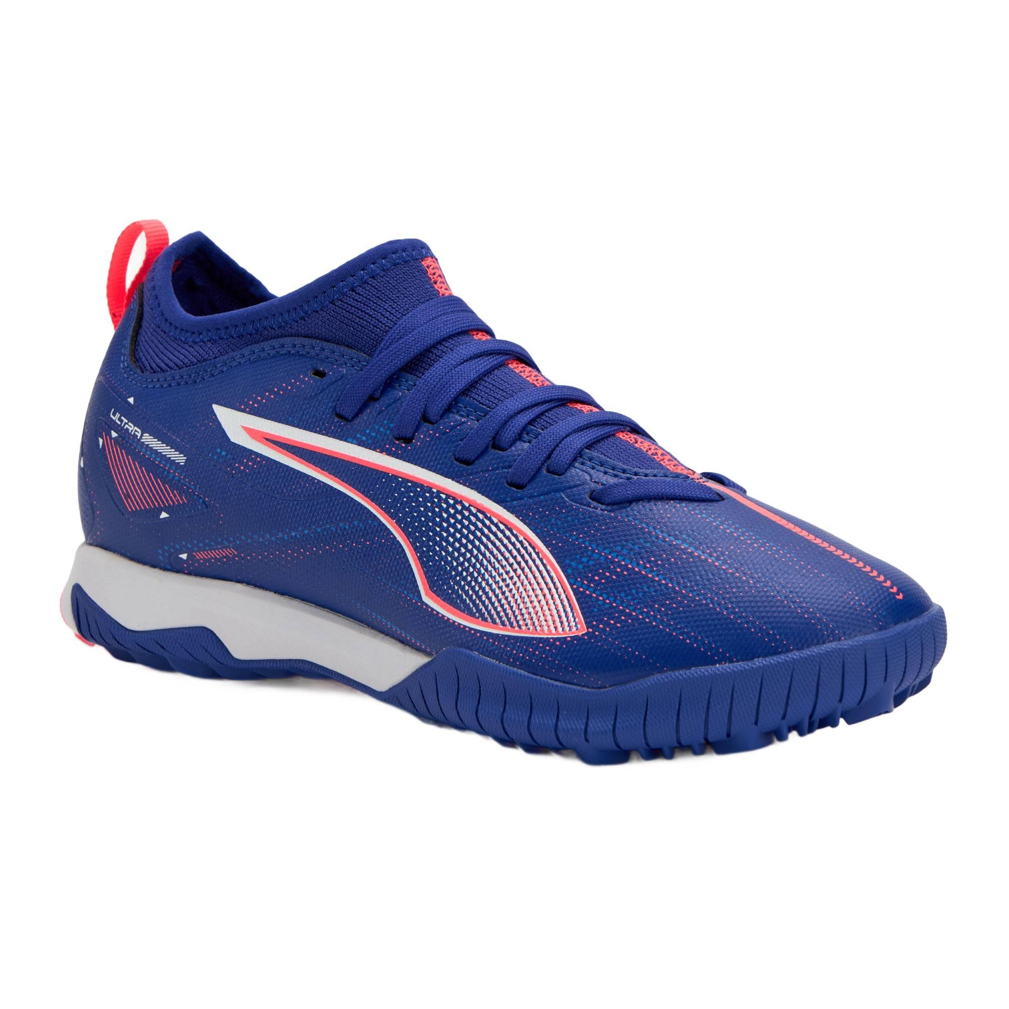 Puma - Chaussures De Football Enfant Puma Ultra 5 Match Tt + Mid Jr. - Chaussures À Crampons - Bleu - 38,5 - Decathlon