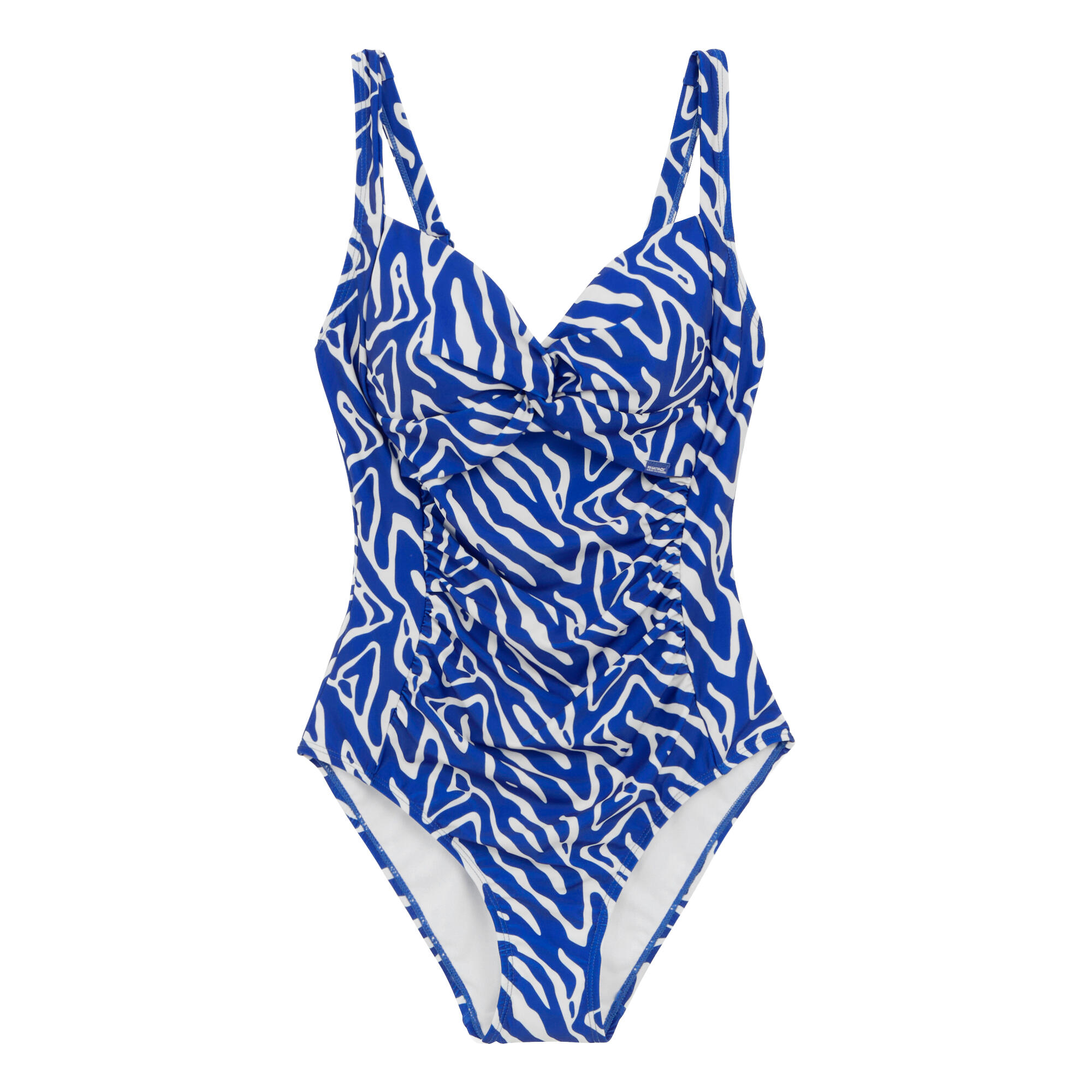 REGATTA Womens/Ladies Sakari Abstract Tummy Control One Piece Swimsuit (Brightest Blue)
