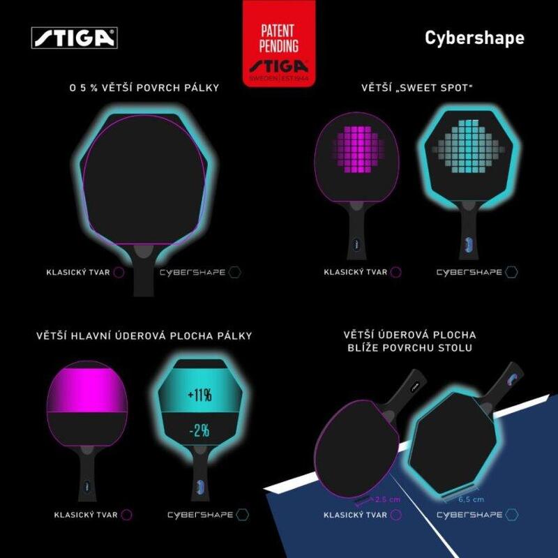 Pálka na stolní tenis Cybershape Hobby