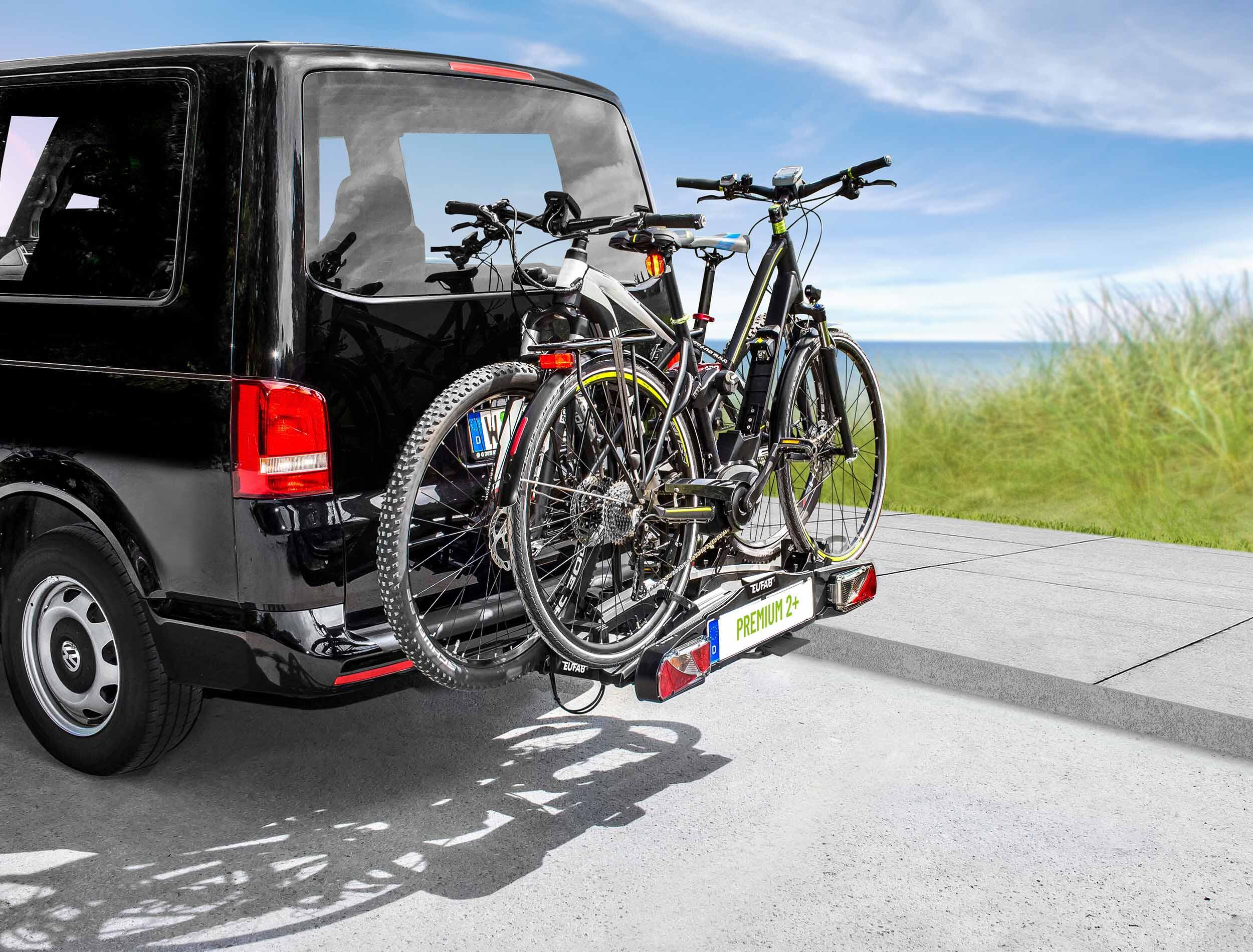 PREMIUM 2 +, Supporto per biciclette, speciale per grandi portelloni posteriori 3/6