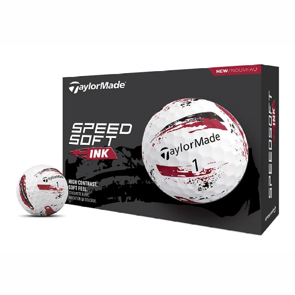 Caixa de 12 bolas de golfe Taylormade SpeedSoft Ink
