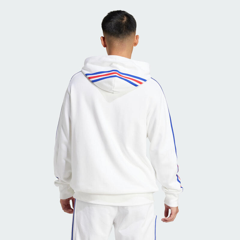 Sweat-shirt à capuche 3 bandes France Essentials
