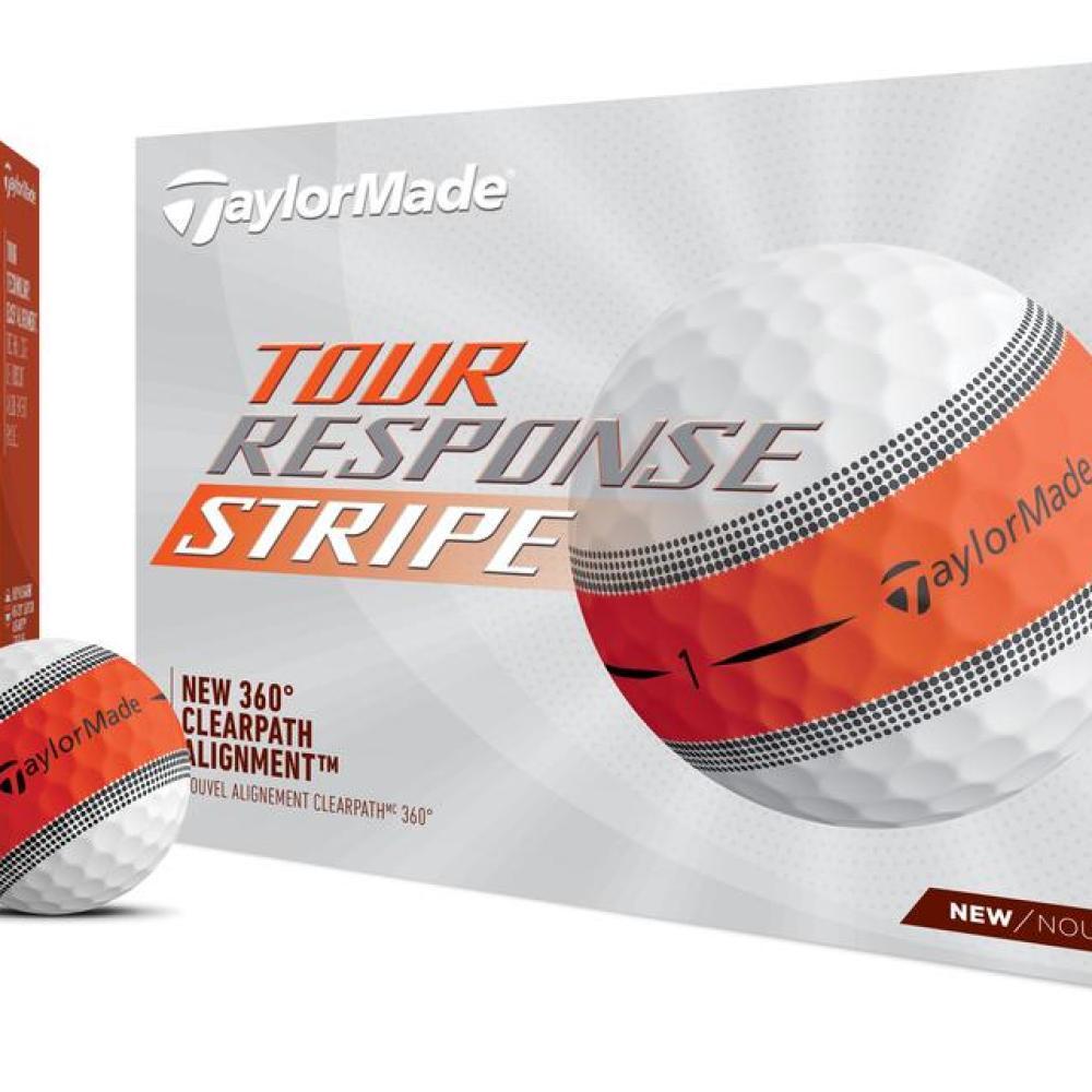 Confezione da 12 palline da golf TaylorMade Tour Response Stripe 3/5