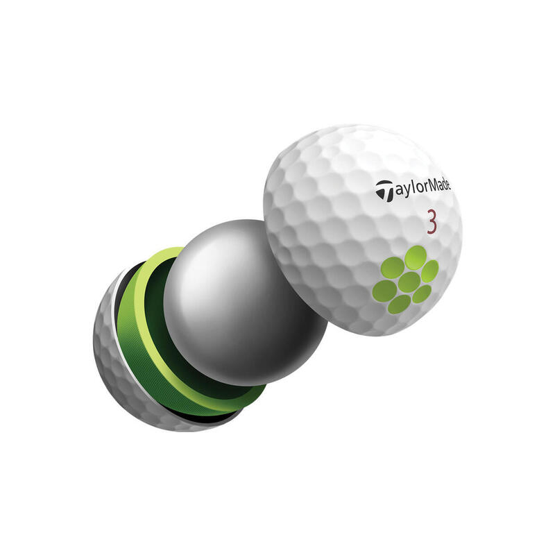 Doos met 12 TaylorMade Tour Response-golfballen Stripe