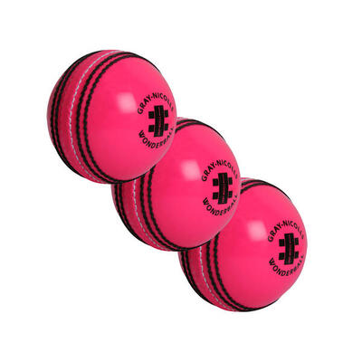 3er-Set Gray-Nicolls Cricketbälle Wonderball Rosa