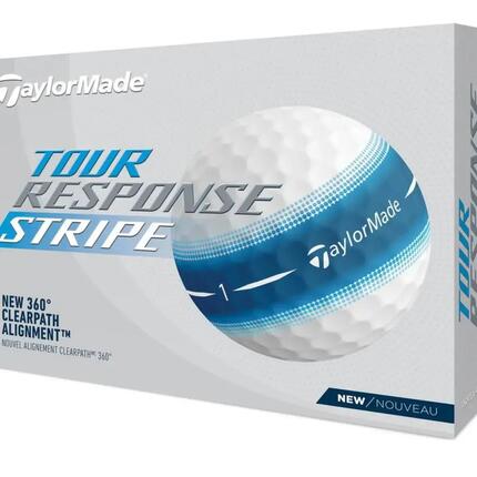 Boite de 12 Balles de Golf TaylorMade Tour Response Stripe