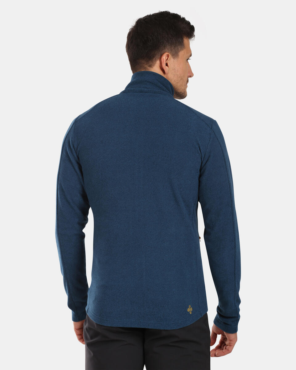 Bluza Fleece KILPI Glamer, Albastru Inchis, Barbati 2/7