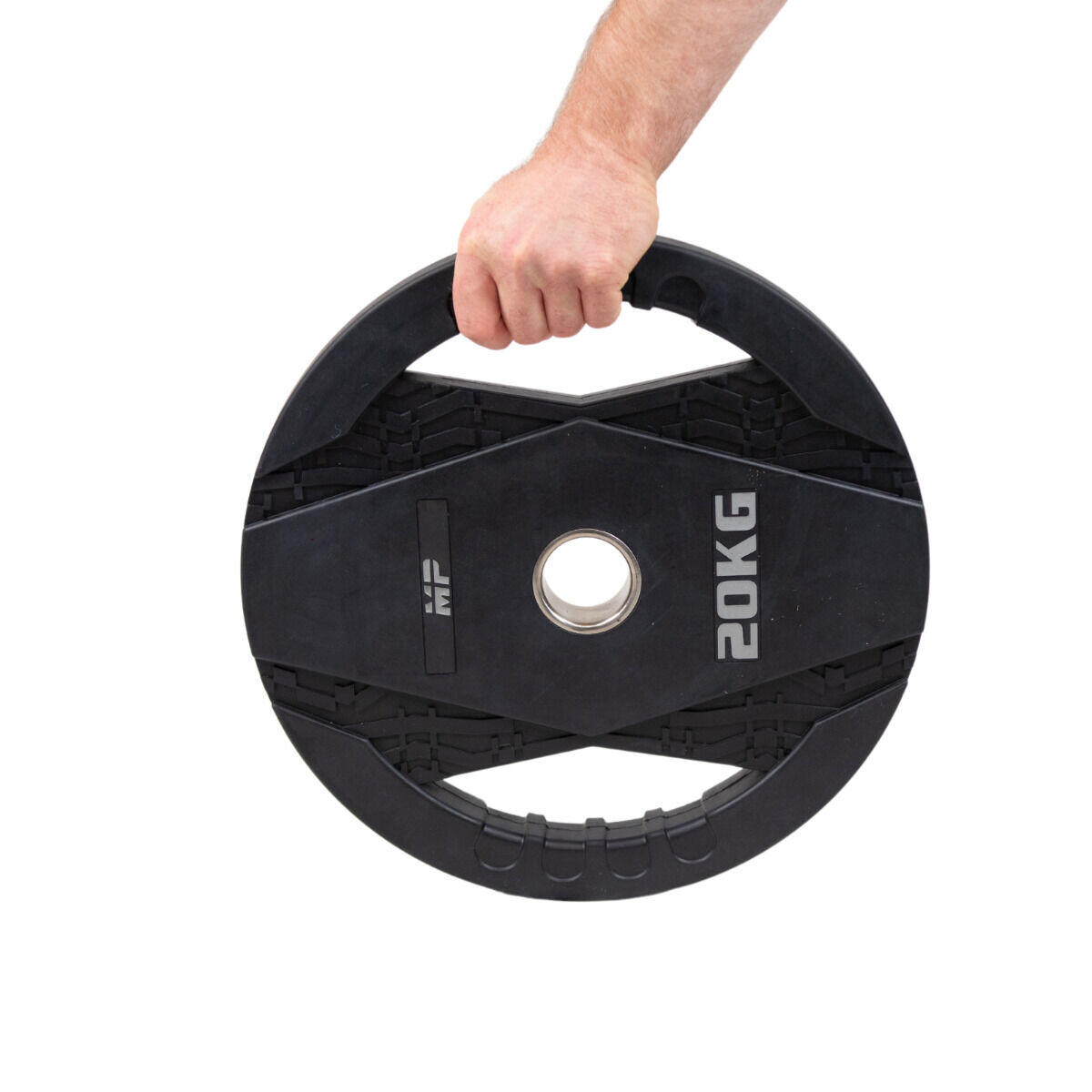 Disco de pesas con asas - Goma - 20 kg 2/4