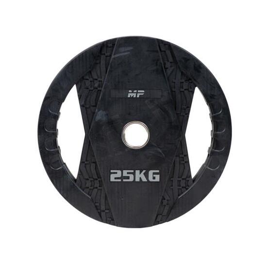 Disque de poids avec poignées - Caoutchouc - 25 kg