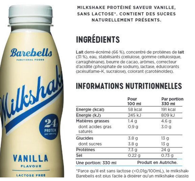 Batidos de Proteínas Sabor Vainilla (8x330ml) Barebells 5/5