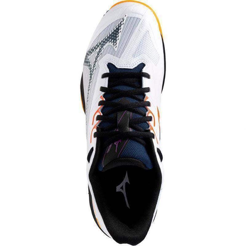 Zapatillas Mizuno Wave Exceed Light 2 Padel Blanco Azul Naranja 3/5
