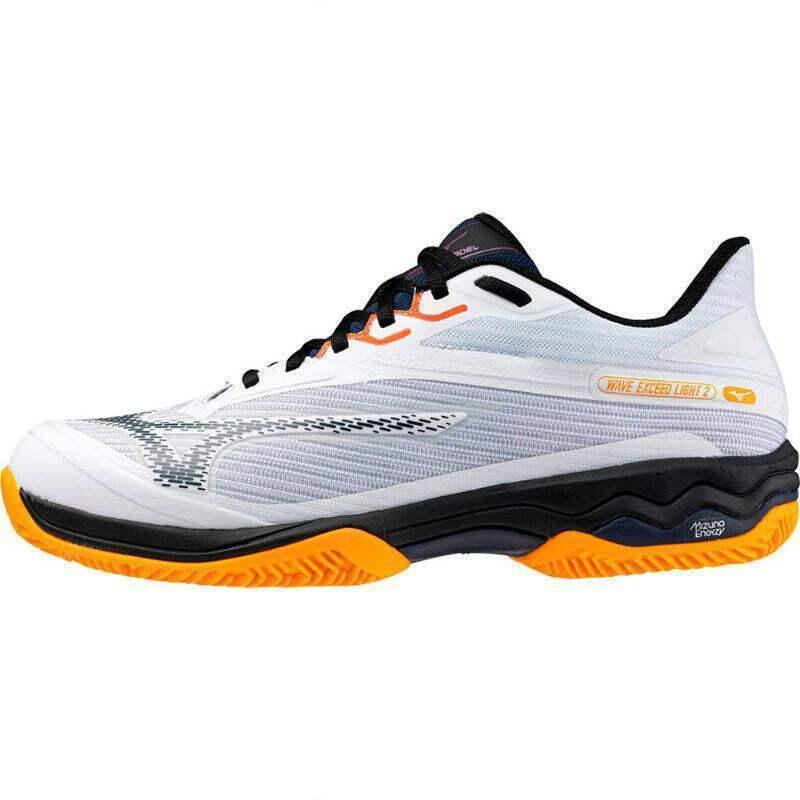 Zapatillas Mizuno Wave Exceed Light 2 Padel Blanco Azul Naranja 4/5