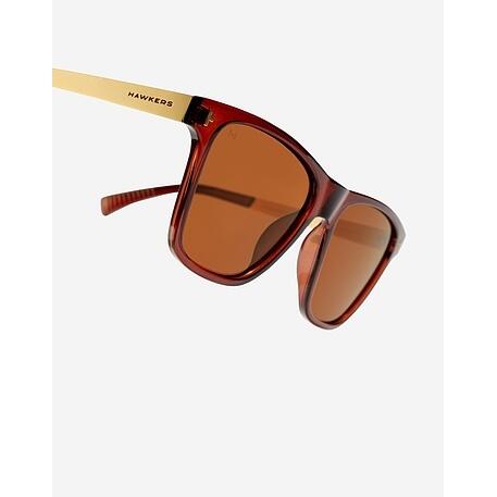 HAWKERS - Zonnebrillen voor Mannen en Vrouwen ONE LS METAL - POLARIZED BROWN 7/8