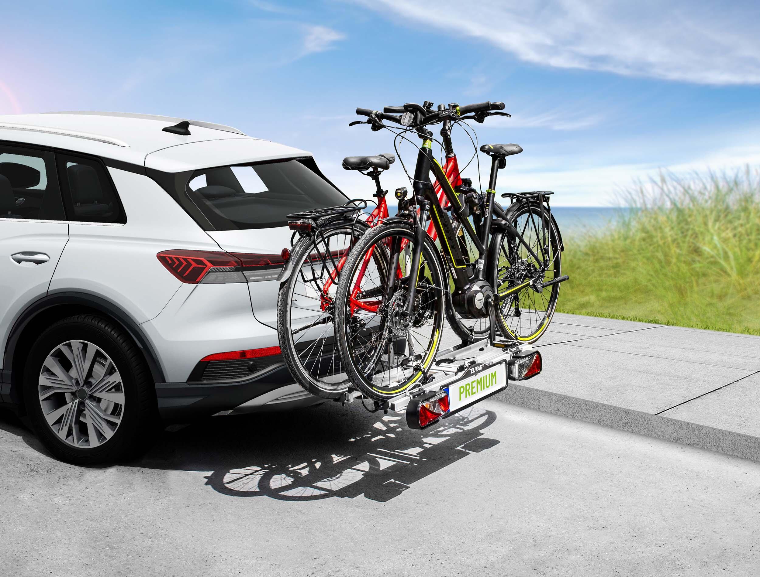 PORTE-VÉLOS 2 VÉLOS SUR ATTELAGE PREMIUM PLIABLE ET BASCULANT - EUFAB 3/8
