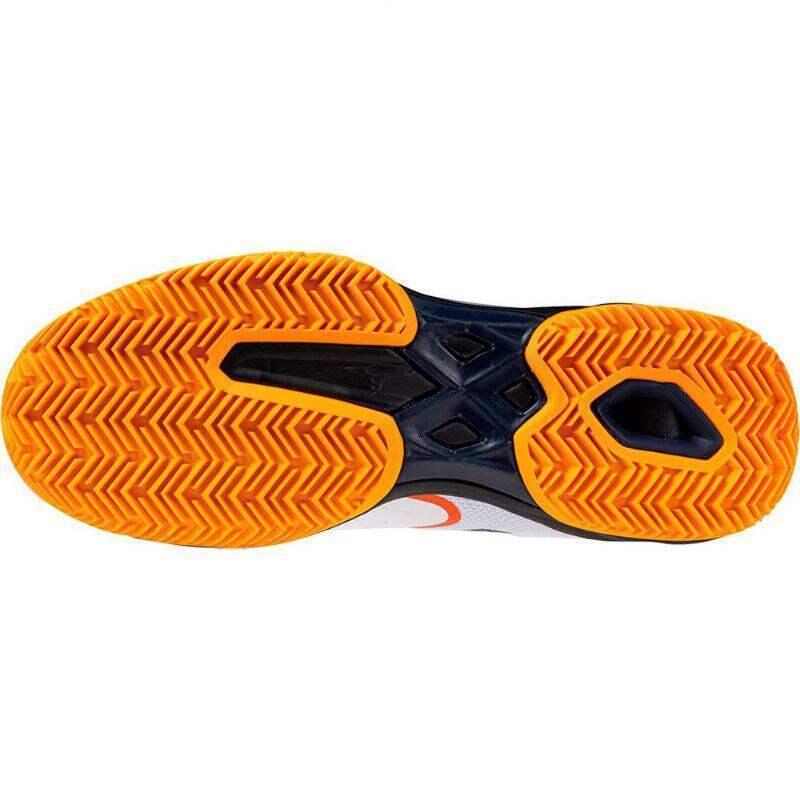 Zapatillas Mizuno Wave Exceed Light 2 Padel Blanco Azul Naranja 5/5