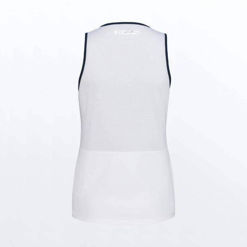 Camiseta Head Performance Estampado Blanco Rosa 2/5