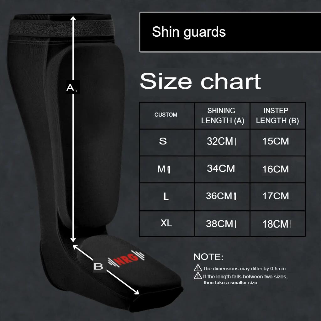 SIBB Protège-Tibias Tibia & Cou-de-pied Noir - Taille: S 5/7