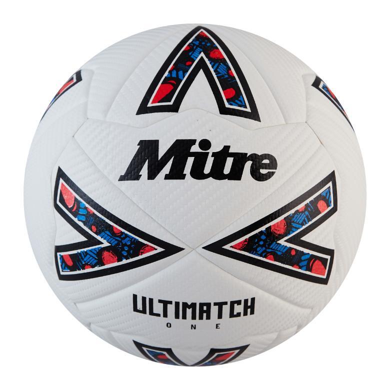 MITRE Ultimatch One Football (White/Black/Red)