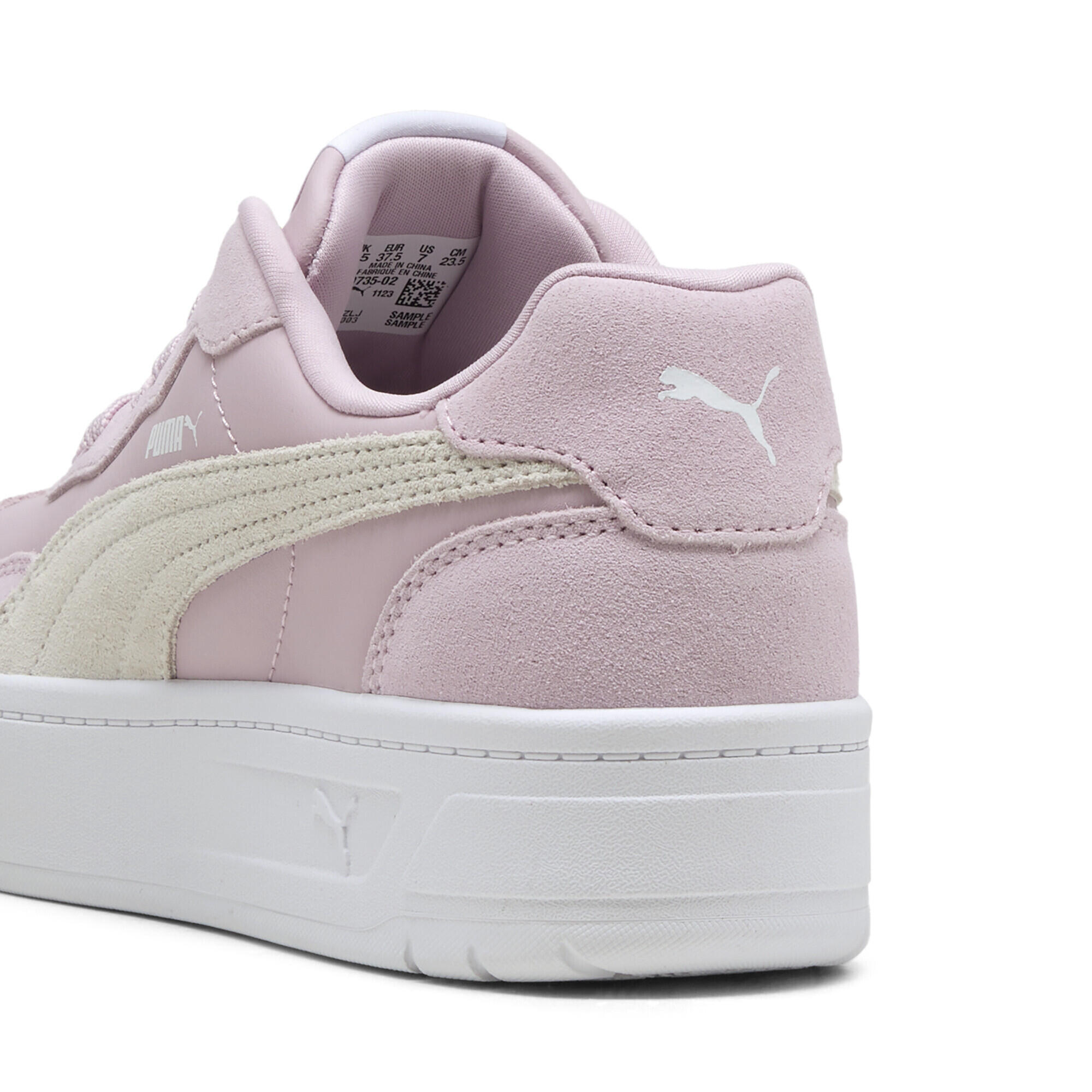 Court Lally Skye Suede sneakers voor dames PUMA Rose Mauve White Pink 4/7