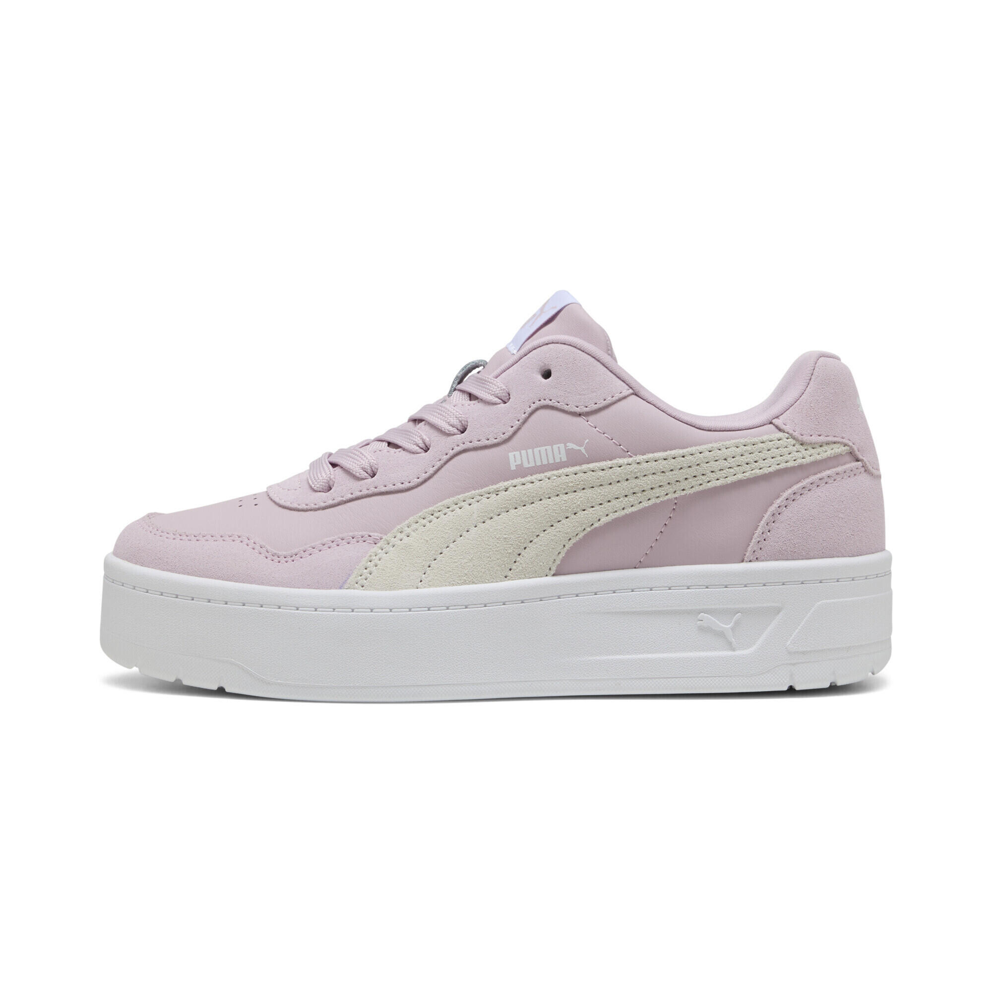 Court Lally Skye Suede sneakers voor dames PUMA Rose Mauve White Pink 5/7