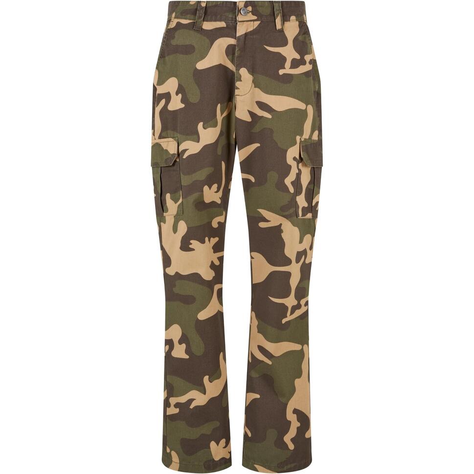 Spodnie Cargo Męskie Camo Prosta Nogawka