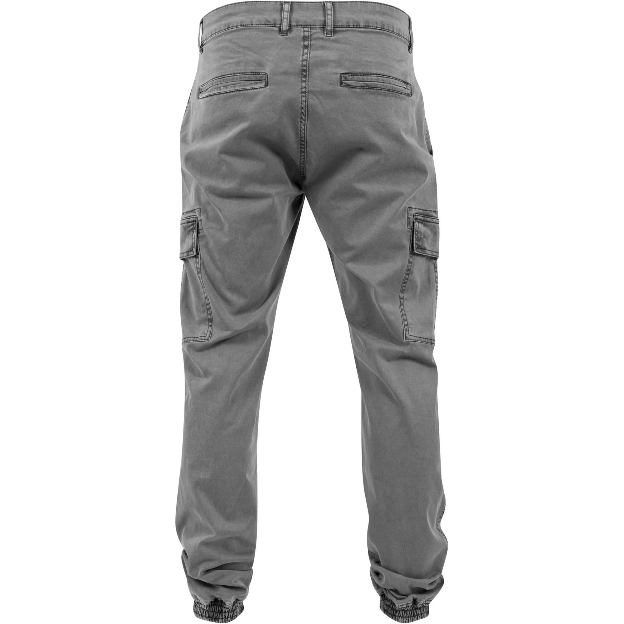 Pantaloni Cargo Lavato Uomo Urban Classics Grigio 2/3
