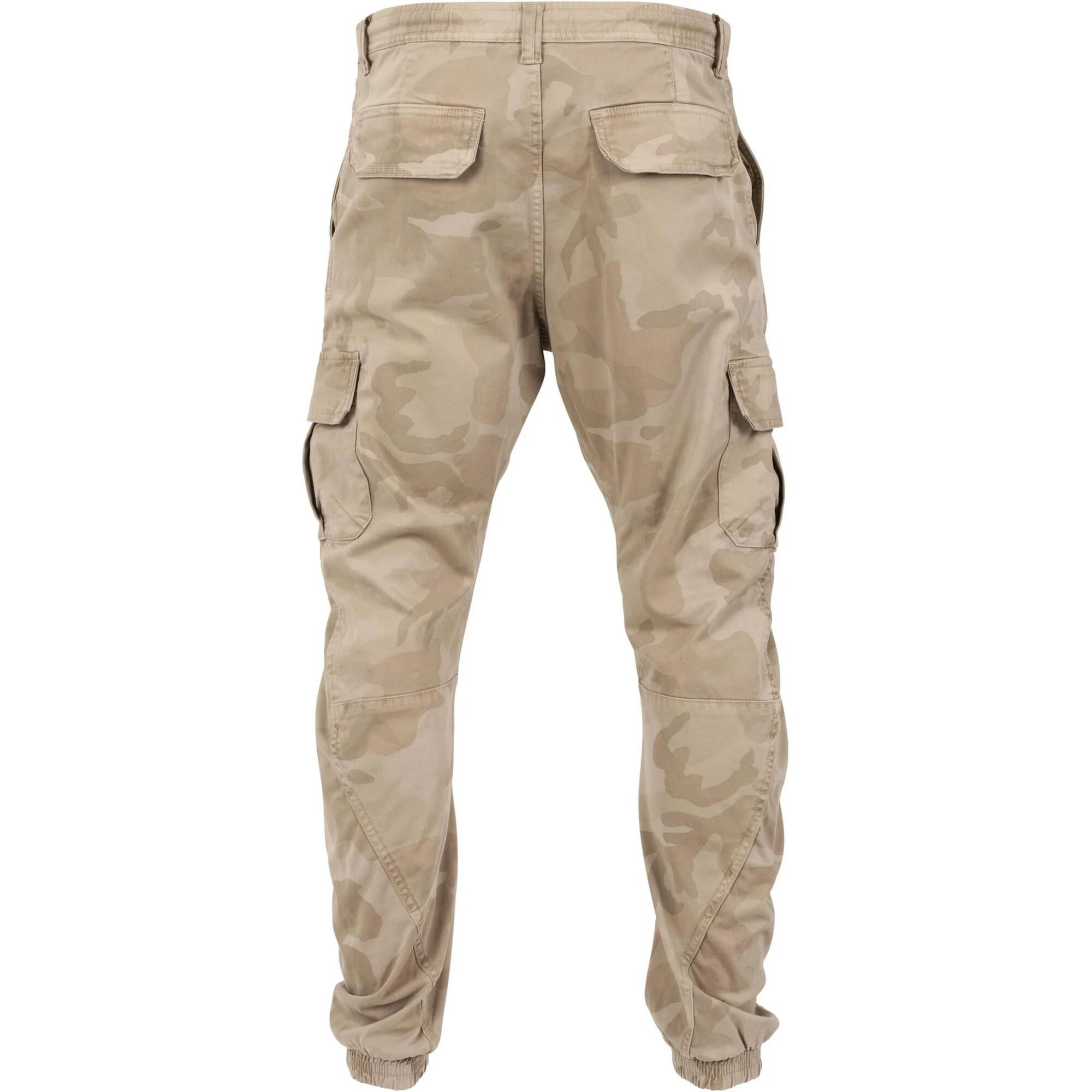 Pantaloni Jogging Cargo Camo Uomo Urban Classics Sabbia Mimetica 2/4