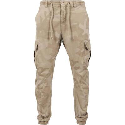 Pantaloni Jogging Cargo Camo Uomo Urban Classics Sabbia Mimetica