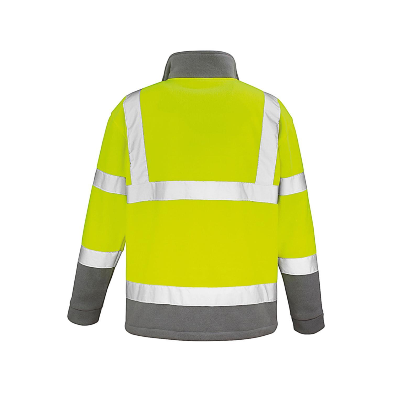 Veste De Sécurité En Micropolaire HiVis Pour Hommes (Jaune Fluo) 2/4