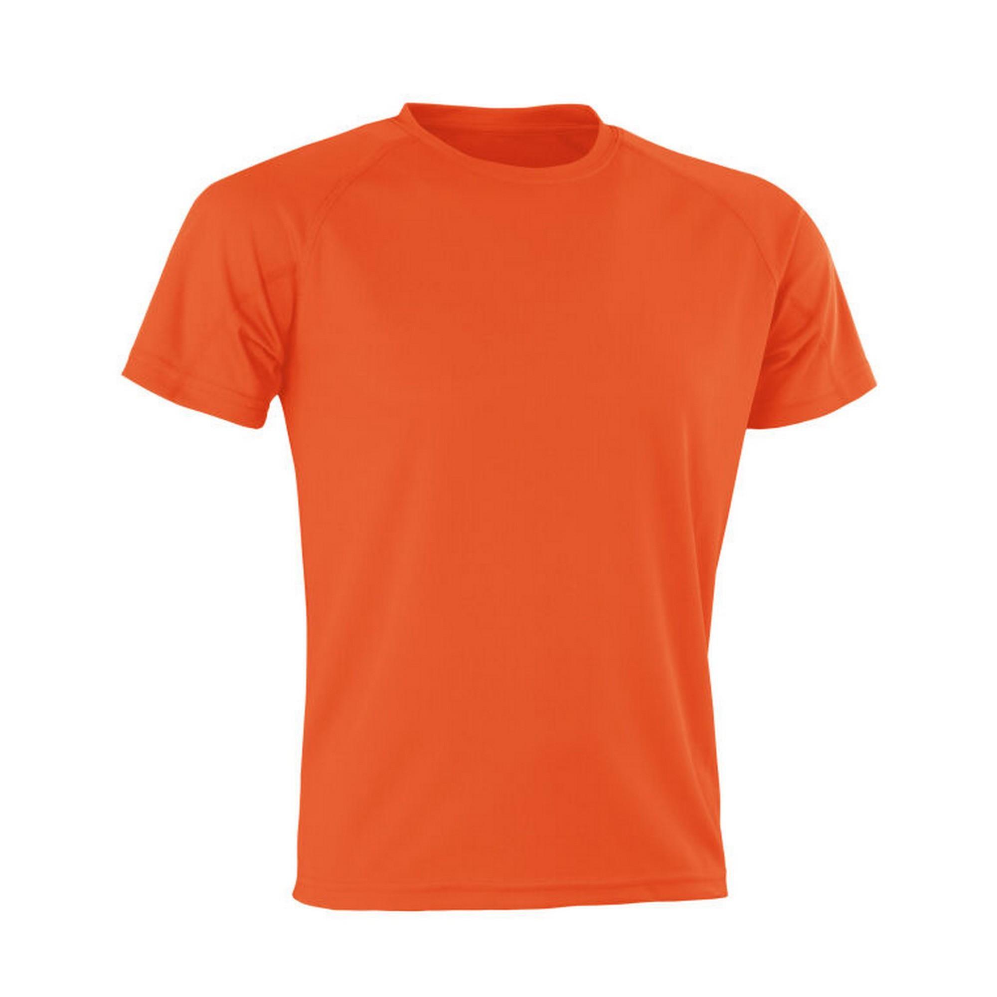 SPIRO Heren Impact Aircool Tshirt (Fluorescerend Oranje)