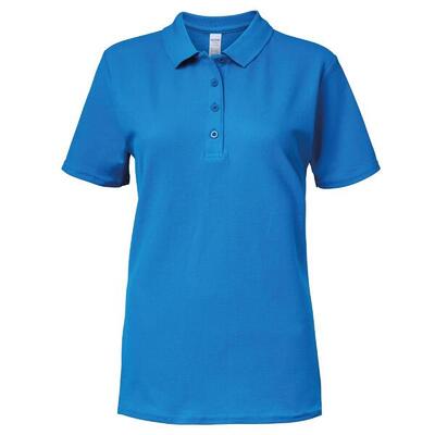 Softstyle Polo A Manica Corta Donna Gildan Rosso