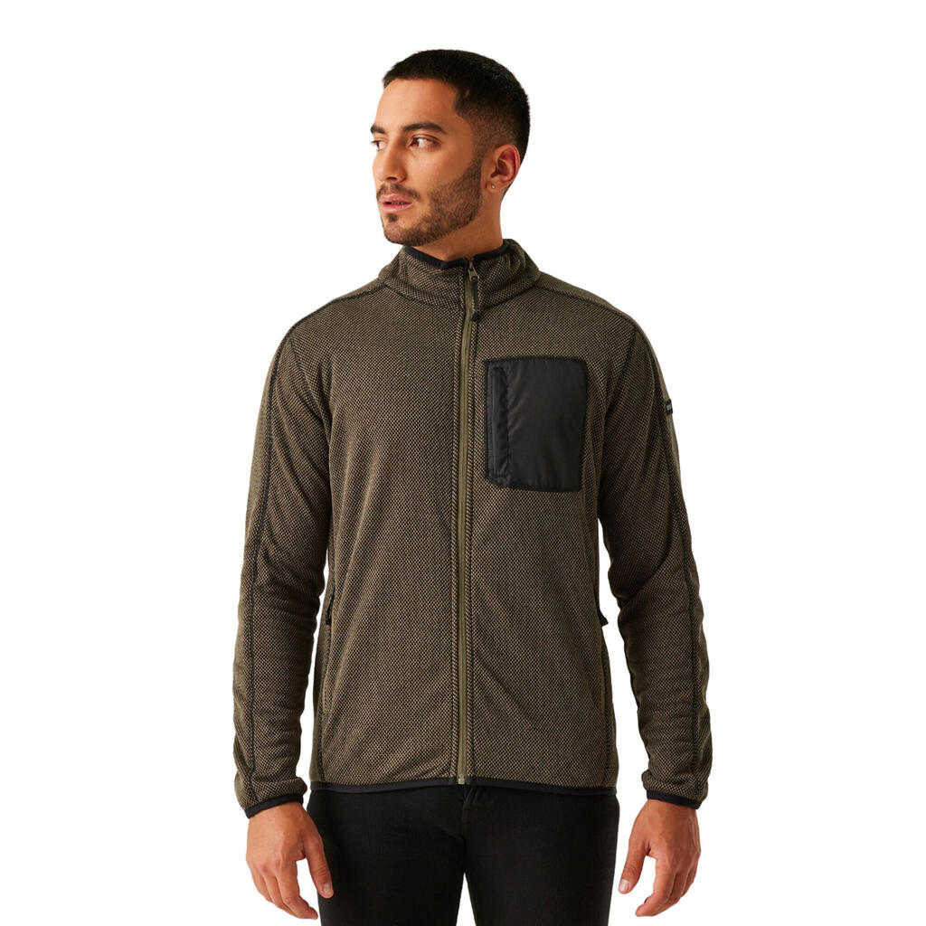 Mens Kitom Full Zip Fleece Jacket (Crocodile Marl)
