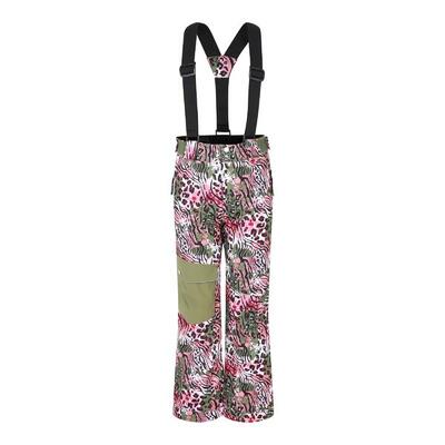 Bambini Leopardato Pantaloni Da Sci Dare 2B Pow Verde Olivina