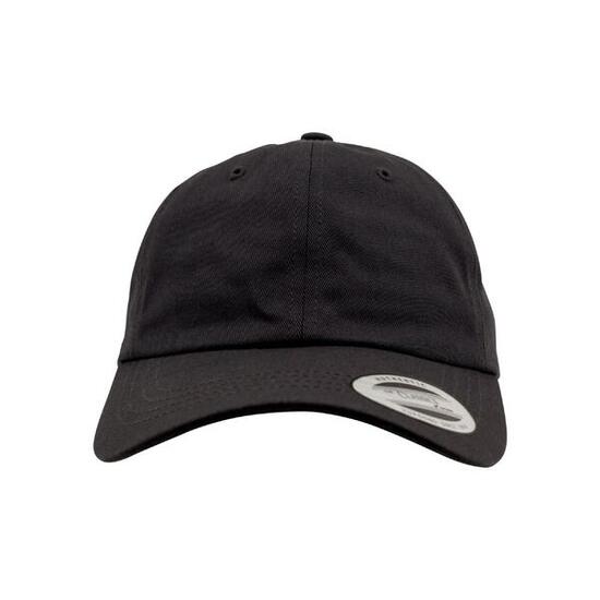 Casquette Unisexe À Profil Bas En Coton Sergé Pour Adultes (Noir)