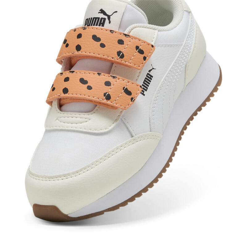 Baskets Adaptator Match Enfant PUMA Warm White Bright Melon Black Orange