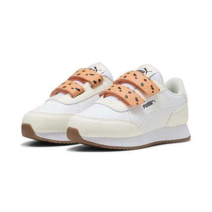 Baskets Adaptator Match Enfant PUMA Warm White Bright Melon Black Orange
