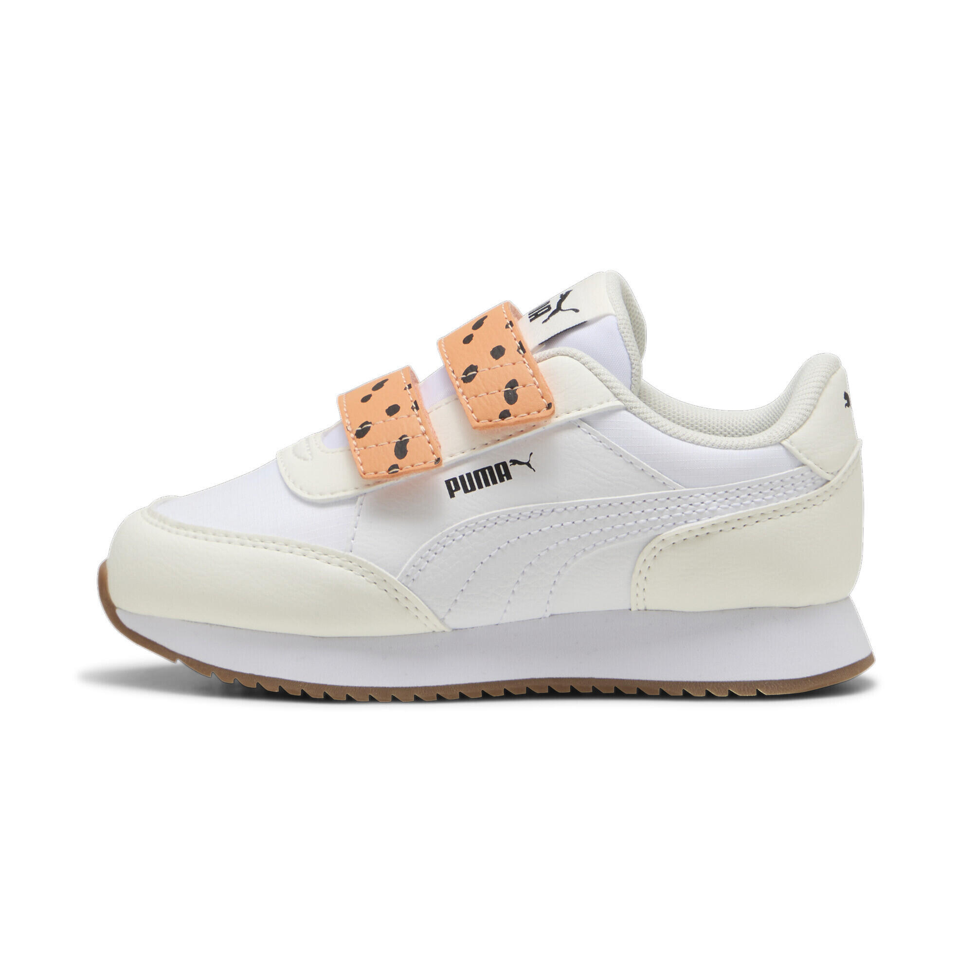 Baskets Adaptator Match Enfant PUMA Warm White Bright Melon Black Orange 4/7